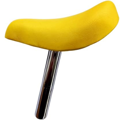 kowaku Kids Bike Saddle, Easy to Use Parts Kids Bike Accessories for Sports Children, Lemon Yellow
