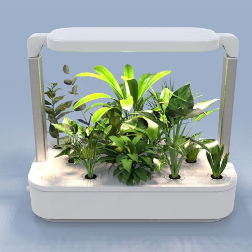 Rysa Light Système de culture hydroponique d'intérieur à 12 gouttes, lampe de croissance LED 24 W, réservoir d'eau de 6,5 L, système de pompe, minuterie automatique, kit de culture de légumes et de