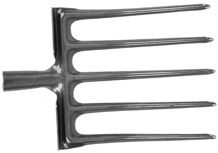 Tomantery Forca da Scavo da Giardino in Acciaio Ad Alto Tenore di Carbonio Antirottura e Ad Alta Resistenza per la Lavorazione Generale dello Scavo, 1 Forca da (5 Denti)