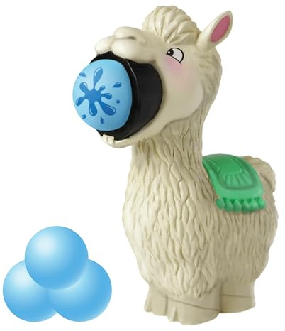 Paul Lamond Hog Wild Llama Popper Squeeze Toy, Shoots Foam Balls up to 6 Metres, Includes 4 Soft Foam Balls, for Ages 5+