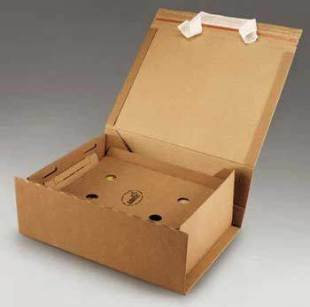 Colompac Versandbox für 2 Ordner, Braun, Pappe, 2 Stück