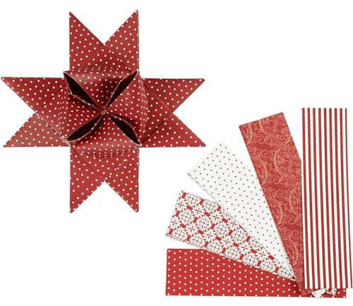22548 Papierstern-Streifen, 40 Stück