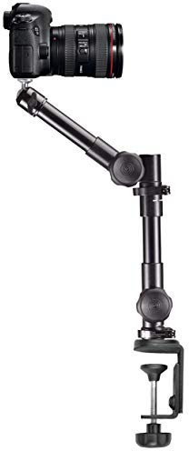 Infuu Holders 046 Halterung für Kamera Camcorder Video FotoStativ Ständer universal mit Tischklemme aus Metall