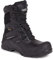 Apache Workwear Men's Combat Safety Boot | UK Size 9 | Composite Anti Scuff Toe Protection | Black Leather High Leg Shoe | Waterproof and Breathable Inner Lining