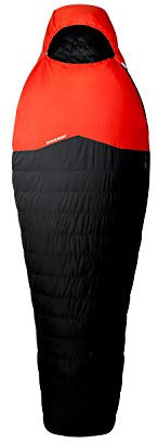 Mammut Nordic Down Spring Schlafsack – Graphit/Fire 195 cm Reißverschluss links