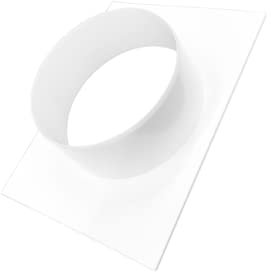 H&C VENT Ø 150 mm Kunststoff-PVC-Kanalanschlussflansch, gerader Rohrflansch für HVAC-Heizung, Kühlung, Lüftung, System, Kanalrohradapter