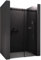 BERNSTEIN Nischendusche mit Schiebetür 140cm Duschabtrennung NT806 FLEX 8mm ESG-Glas Grauglas Nano beschichtete Duschwand Echtglas-Dusche, Profilfarbe Schwarz