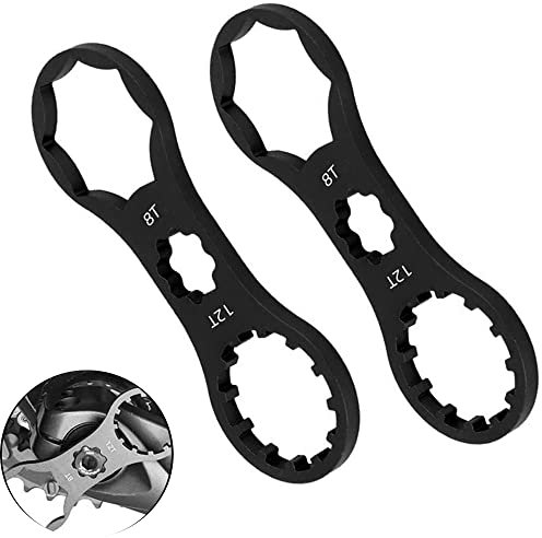 lohill 2 STÜCKE Fahrradschlüssel, Fahrrad Vordergabel Reparatur Werkzeug, für SR Suntour XCR/XCM/XCT/RST MTB Fahrrad Vordergabelkappe zum Entfernen und Installieren eines Schraubenschlüssels