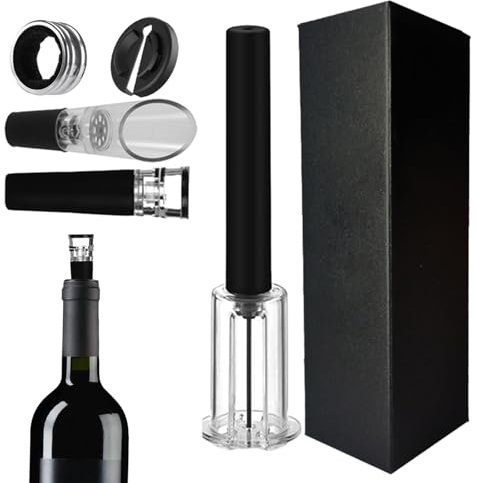 Kit d'ouverture de vin avec bouchons à vide, coupe, verseur, ouvre-bouteille,