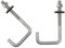 10Pack M6x50x120mm 304 Stainless Steel Roofing Hook Bolt Tile Hook Bolt with Waser and Nut for Roof Tile Fixed, Fastening Hook Bolts