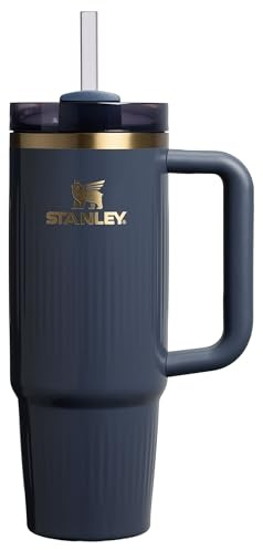 Stanley Quencher H2.0 Tumbler with Handle and Straw 30 oz | Flowstate 3-Position Lid | Cup Holder Compatible for Travel | Insulated Stainless Steel Cup | BPA-Free | Fluted Twilight