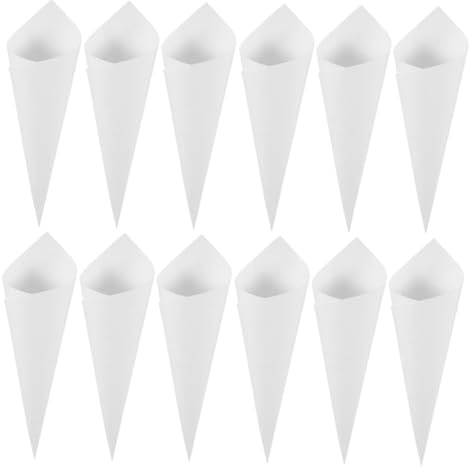 BESPORTBLE Conos de Papel Artesanal para Pétalos de Rosa Secos, 60 Unidades en 2 Paquetes, Porta Flores y Confeti para Bodas y Fiestas, Papel Kraft Multicolor, Adecuado Decoración Evento