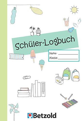 Betzold - Orgaheft Schüler-Logbuch DIN A5, Schüler-Kalender Notizbuch Hausaufgabenheft