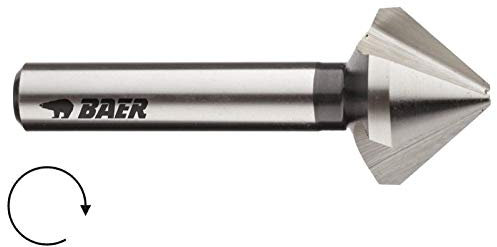 BAER HSSG 90° Kegelsenker 6,3 mm (für M 3) - Senkbohrer - Senkkopfbohrer - Entgrater - Senker - Ansenker - Versenker - Handsenker - Bohrsenker