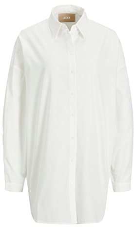 JJXX Jxmission LS Oversize Shirt Noos Camicia da Donna, Bianco, XL