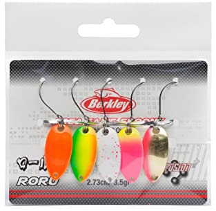 Berkley Area Game Spoons 5 Pack - Kleiner Blinker zum Forellen- und Barschangeln, bleifrei, Fusion 19-Haken