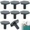 8Pcs 36 * 26 mm Noir Portes de Meuble Cuisine Tiroir, Boutons de pour Placards Hexagone en Alliage de Zinc, Boutons de Meubles pour Placards de Cuisine