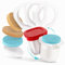 La yourte aux desserts® | 12 adaptadores para compatibilizar Sus tarros de Yogur de Cristal con la yogurtera SEB MULTIDELICES + 18 Tapas herméticas | Fieltro Gratuito
