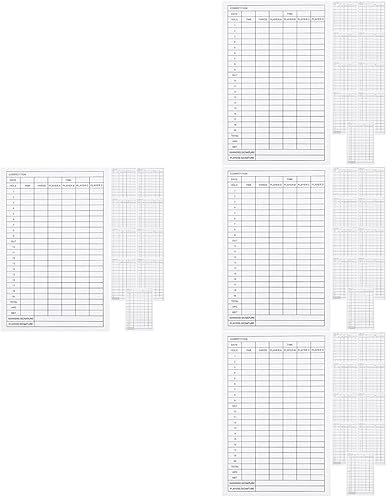 STOBOK 40 Stk Golf-scorecard Punktekarten Der Spieler Punktezählerbuch Golf Scorekarten Golfbahnzubehör Scorecard-disc-karten Golf-versorgung Anzeigetafel Sport Weiß Beschichtetes Papier