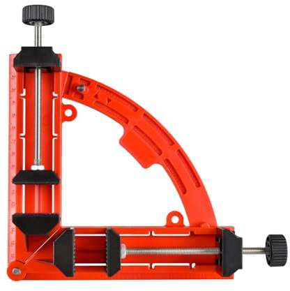 NS Juvyig Right Angle Clamp, Multi Angles Movable Corner Clamps, 30-90 Degrees Adjustable Clamps for Woodworking (Red)
