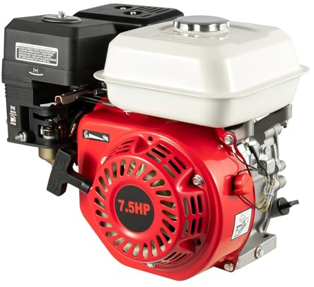 OHV Bensinmotor, kultivator, högtryckstvätt, luftkylning, bensin, gas, manuell startcylinder för kompressor, grävmaskin, generator, högtryckstvätt, cementblandare, cylinder, 4-takts 7,5 hp, 212 cc