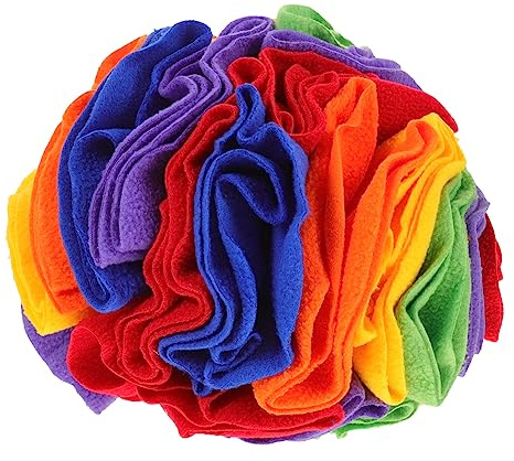HEMOTON Juguete de Pelota Fugas de Comida para Perros Juguete Olfativo para Cachorros Pelota para Esconder Comida para Mascotas Snuffle Ball para Entrenamiento
