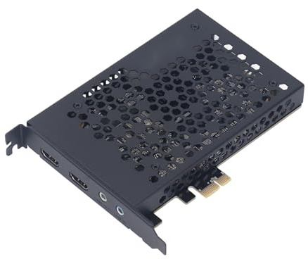 Ausla Tarjeta de Captura de Vídeo PCIe Interna, Interfaz Multimedia 4K HD, Tarjeta de Captura de Juegos PCI Express para Juegos y