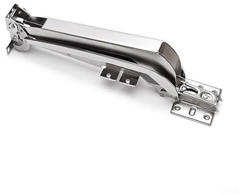 Yuanpgky Charnière de porte coulissante pour armoire - Quincaillerie de porte latérale pliante avec rail d'amortissement - Acier laminé à froid - Capacité de charge de 9 kg - Argent (1 pièce)