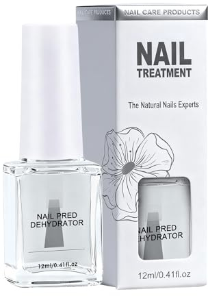 Déshydrateur de vernis à ongles semi-permanent – Outils de manucure hydratants et déshydratants | Préparateur d'ongles naturels | Parfait pour les professionnels du gel acrylique à la maison, à l'éc