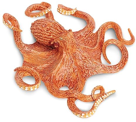 Safari Ltd. Giant Pacific Octopus Figurine - Lifelike 8 Model Figure - Educational Toy for Boys, Girls, and Kids Ages 3+