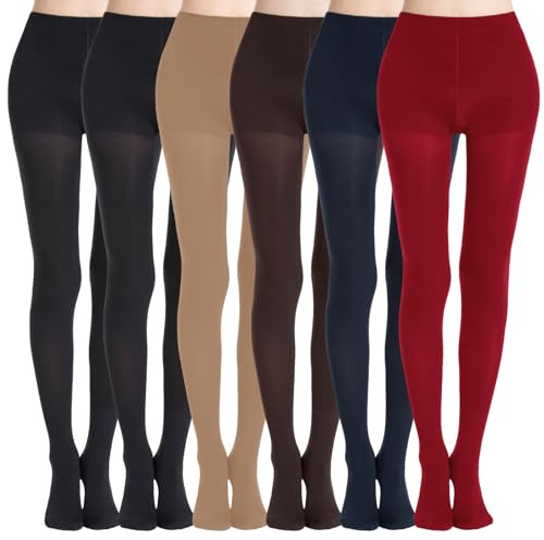 MANZI Women's Classic Opaque Control-Top Tights with Comfort Stretch 70D | Control top smooths tummy and hips for skinny look. Ultra-soft stretchy fabric. Perfect match with dresses.