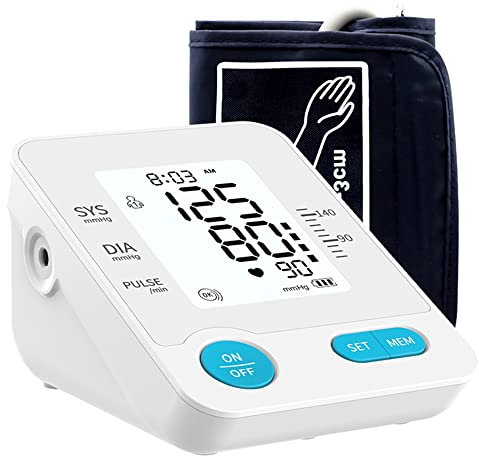 Polsino per la pressione arteriosa da polso - Misuratore di pressione arteriosa e portatile completamente automatico con ampio display LCD per una lettura veloce e precisa da MEDca