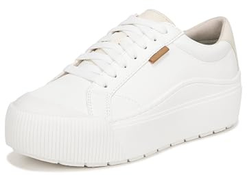 Dr. Scholl's Shoes Womens Time Off Max Platform Sneaker White Smooth 6.5 M