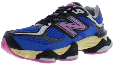New Balance 9060 Chaussures - Bleu Oasis/Rose véritable/Ambre délavé, Bleu/Rose/Jaune, 42.5 EU