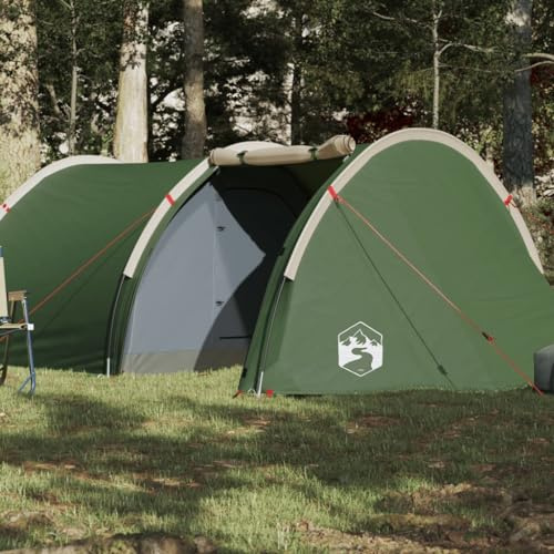 Tino Tech Tente tunnel pour 4 personnes - Tente d'extérieur - Coupe-vent - Tente familiale - Grande tente à lancer - Tente de festival - Tente de trekking pour famille - 405 x 170 x 106 cm - Polyester