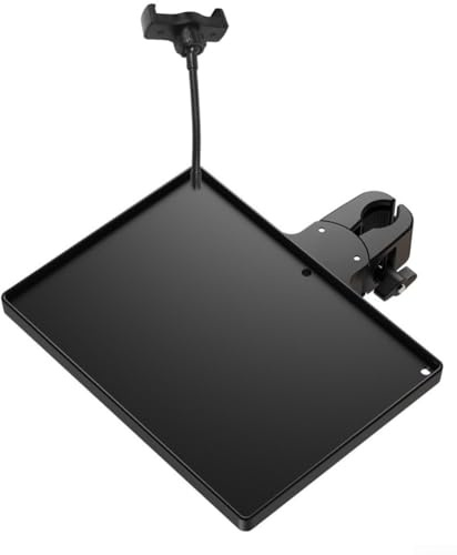 Práctica bandeja de almacenamiento de accesorios para soporte de micrófono para mantener tus artículos esenciales a mano (bandeja y 1 clip)