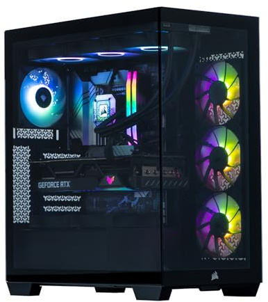 Veno Scorp Gaming PC - AMD Ryzen 9 9900X Nvidia Geforce RTX 5090 32GB Graphics Card - 32GB 6000Mhz DDR5 Ram - 2TB Gen 5 NVMe - 1000W Gold Rated PSU - Wi - Fi - Corsair 3500X ARGB Black