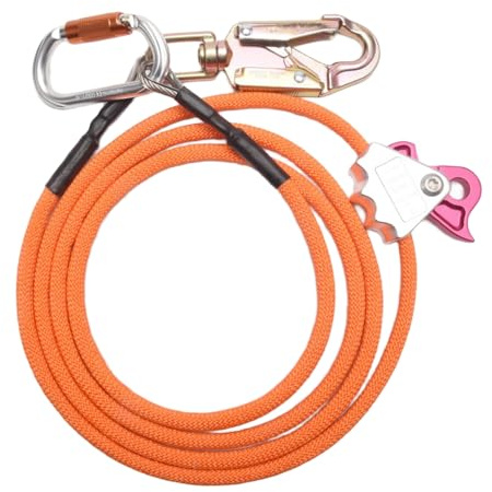 Bosiyrggrl Kit de LíNea Flip de NúCleo de Alambre de Acero Cuerda de Posicionamiento de Escalada Ajustable para Arbolistas Escaladores Trepadores de áRboles Al Aire Libre