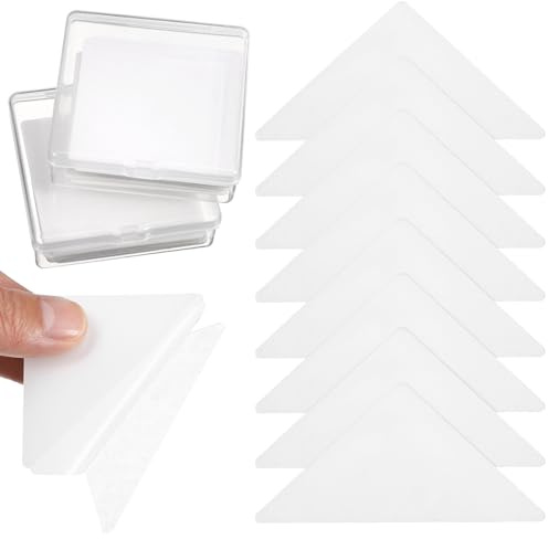 TOYANDONA Adesivi per Camice Stecche Colletto in PVC per Supporto Collare, Triangolo Adesivo Rapido, 60 Pezzi, Mantieni Colletto in Forma