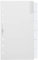 Filofax 131624 Blankoregister mit farbigen Tabs, weiß