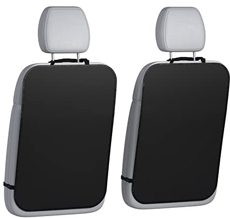 Car Seat Back Protectors by Lebogner - Luxury Kick Mat Seat Covers for The Back of Your Front Seats 2 Pack, X-Large Auto Back Seat Protector Covers, Perfect Backseat Child Kick Guard Seat Saver