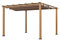 CLEMENS HOBBY TEC Paragon Outdoor Aluminium Pergola Florida 1111 | Holzoptik Hellbraun | 350x350x235 cm