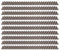 ELRO ACS77-10 Anti- Kletterschutzstreifen für Wände und Zäune-Grau-10er Packung, 10 Stück