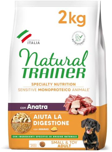 Natural Trainer Sensitive No Gluten Cibo per Cani Adulti con Anatra - 2kg