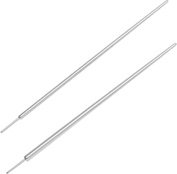 NewkeepsR 2PCS-18G/16G Implant Grade Titanium Pin Insertion Taper for Threadless Labret Bar(1.0mm/1.2mm)