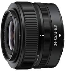 Nikon Nikkor Z 24-50mm f/4-6.3, Zoom a Pieno Formato, Super Compatto, FX Mirrorless, Meccanismo di Ritrazione, Nero, Nital Card: 4 Anni di Garanzia