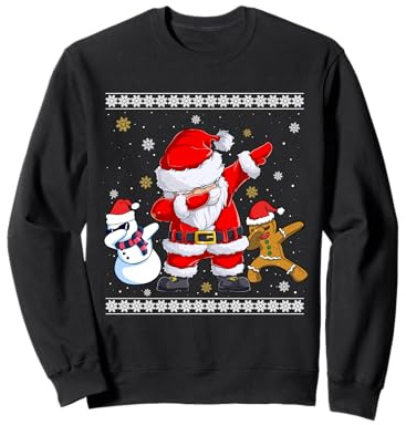 Bonhomme de Neige du Père Noël Dabbing Sweatshirt
