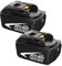 2X FUNMALL BL1850B Ersatzakkku für Makita Akku 18V 5.0Ah BL1850C BL1860B BL1860 BL1850 BL1840B BL1840 BL1830B BL1830 BL1835 194204-5 LXT400 Werkzeug akkus mit LED-Anzeigen