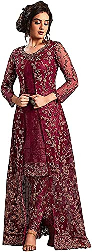 Nimbark Costume Bollywood indien/pakistanais Salwar Kameez/Salwar pour femme, Rouge-1, XX-Large