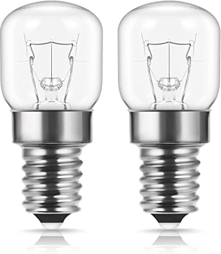 kanta 2 x 25w Oven lamp for use Within a Hotpoint Oven. 240v 300 Degrees Heat Resistant. SES (E14) Small Edison Screw Cooker Light Bulb - Warm White